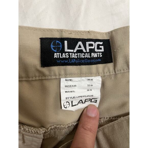 LA Police Gear Men's Atlas Tactical Pants Coyote Brown Size: 32x38 - Picture 4 of 6